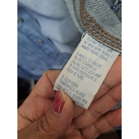 Vintage Tommy Hilfiger Women's Denim Jean Jacket Size Large - Picture 9 of 10